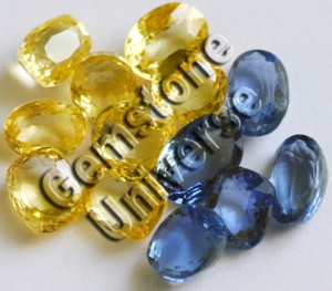 Internally Flawless Lot of Natural, Unheated Yellow Sapphires and Blue Sapphires .Gemstoneuniverse.com