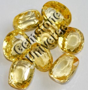 Natural Unheated Sri Lankan Yellow Sapphires with a Golden Hue.gemstoneuniverse.com