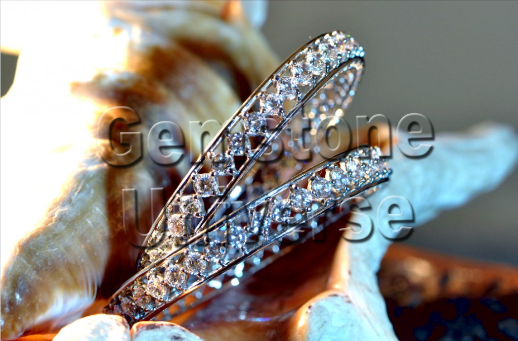 Gorgeous Venus Talisman 78 carats Diamond Bangles.Gemstoneuniverse.com