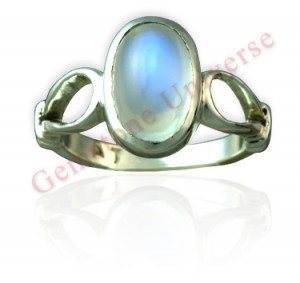 Gemstoneuniverse.com.Heavenly and serene Moon energies even Luna would be pleased. Super Gorgeous Blue Sheen Moonstone set in Sterling silver 925 ladies ring! Watch the mystical phenomena of Adularescence!