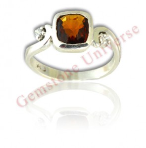Mystical coiled Serpent-Kundalini Hessonite Garnet ring set in hallmarked sterling silver ring. Feel the energy. Natural Untreated Sri Lankan Hessonite Garnet of 2.42 carats in Kundalini ring!Gemstoneuniverse.com