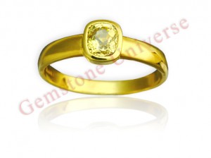 Natural Unheated Ceylon Yellow Saphire of 2.45 carats Gemstoneuniverse.com