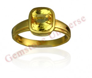 Natural Untreated Ceylon Yellow Saphire of 3.55 carats Gemstoneuniverse.com GU080510355YS