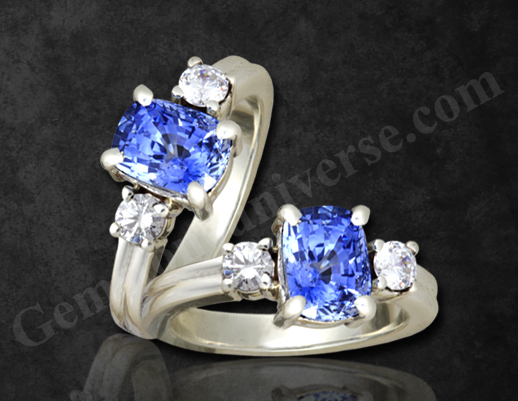 Natural Unheated Blue Sapphire of 2.46 Carats Gemstoneuniverse.com
