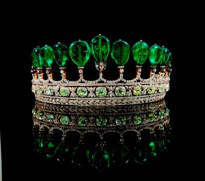 Rare Emerald and Diamond Tiara