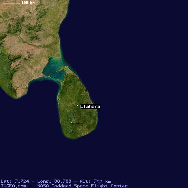 Satellite Map of Elahera