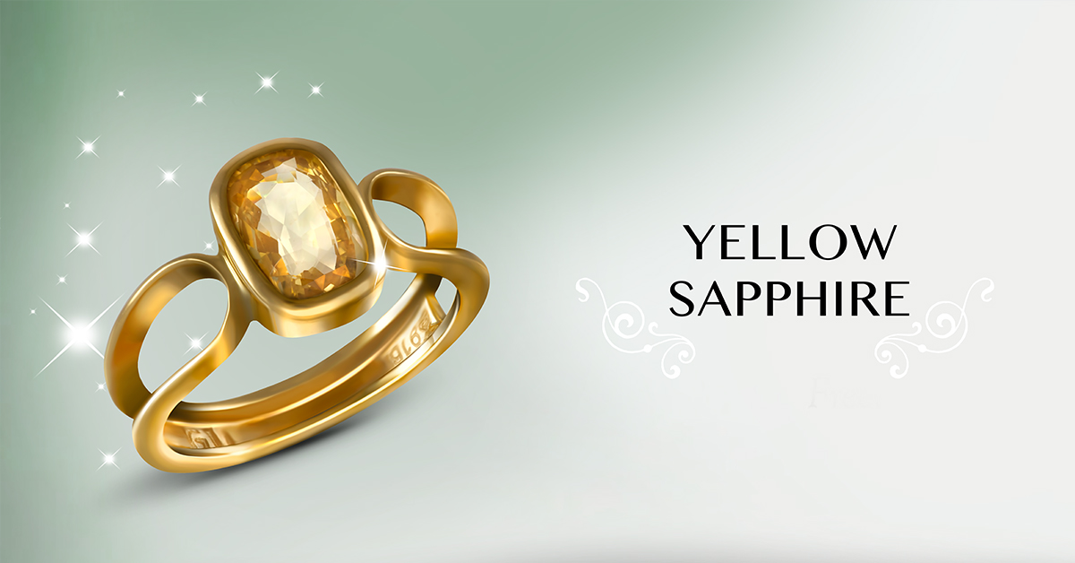Yellow Sapphire Ring at 4500.00 INR in New Delhi, Delhi | Rudra Ratan